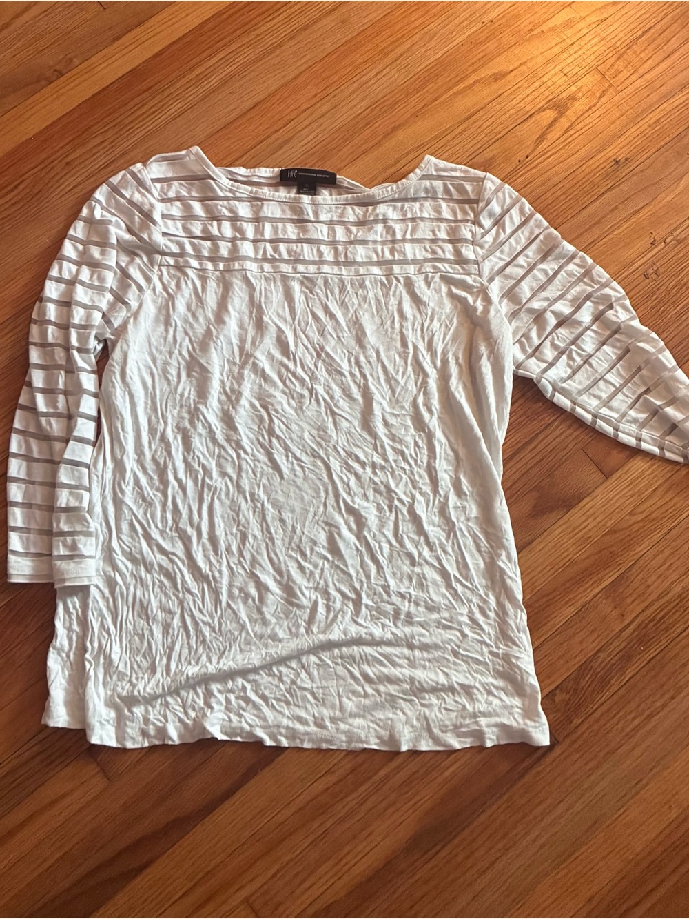 INC international concepts Women's Boatneck Pintuck Sleeve Top - Brand: Unknown